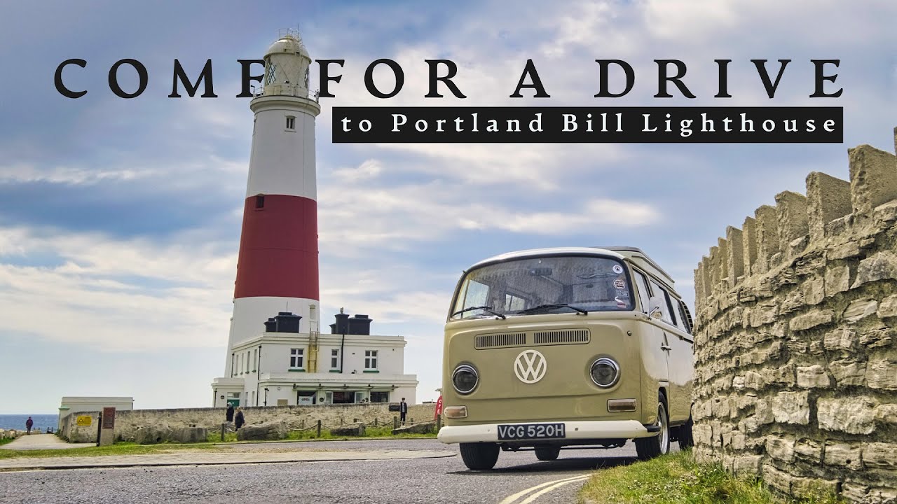 Driving to Portland Bill Lighthouse in my Early Bay T2 VW Campervan