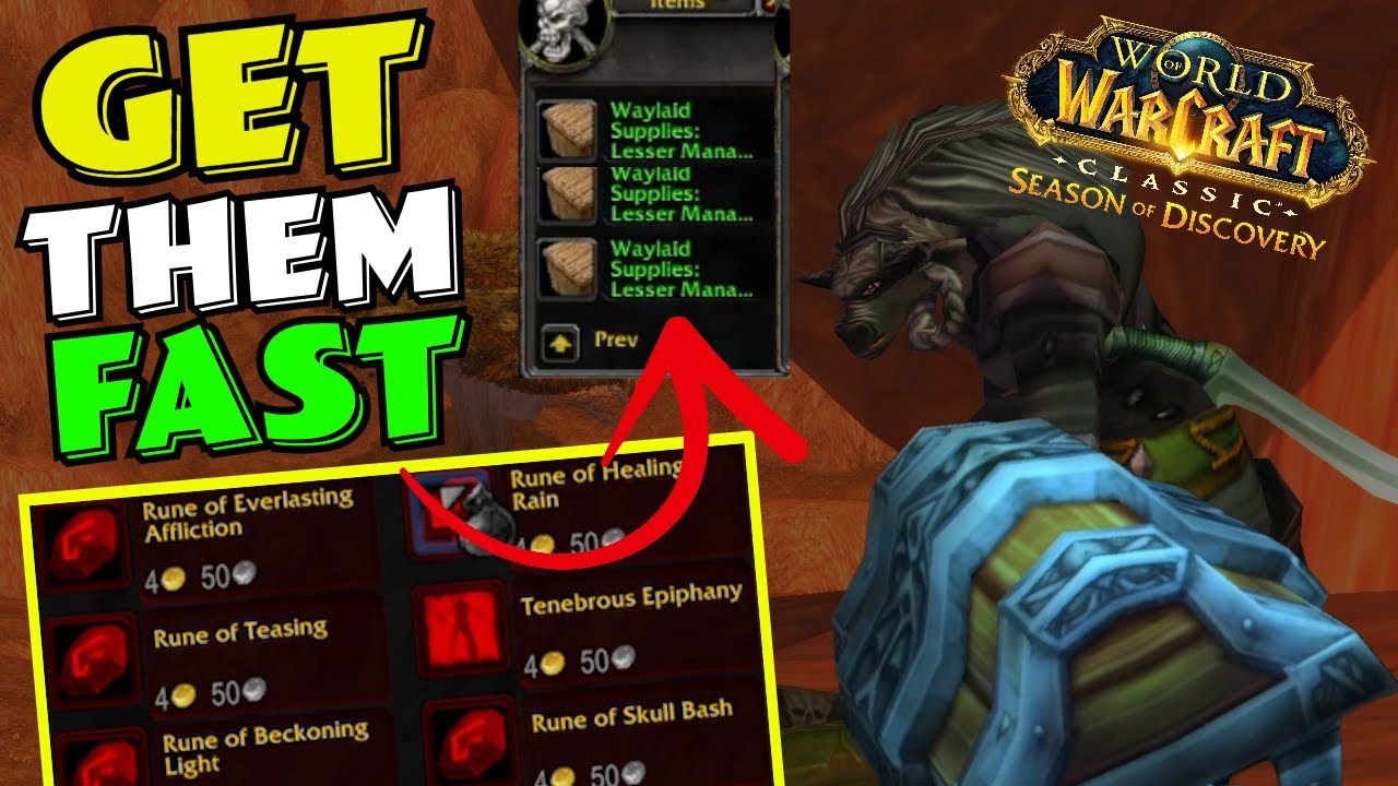 Getting the reputation rune for all classes - The fastest way.