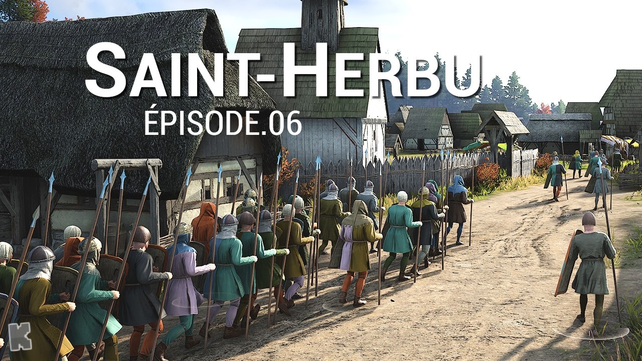 Les soldats ennemis se pressent pour admirer notre nouvelle grand-place ! | Manor Lords ép.06