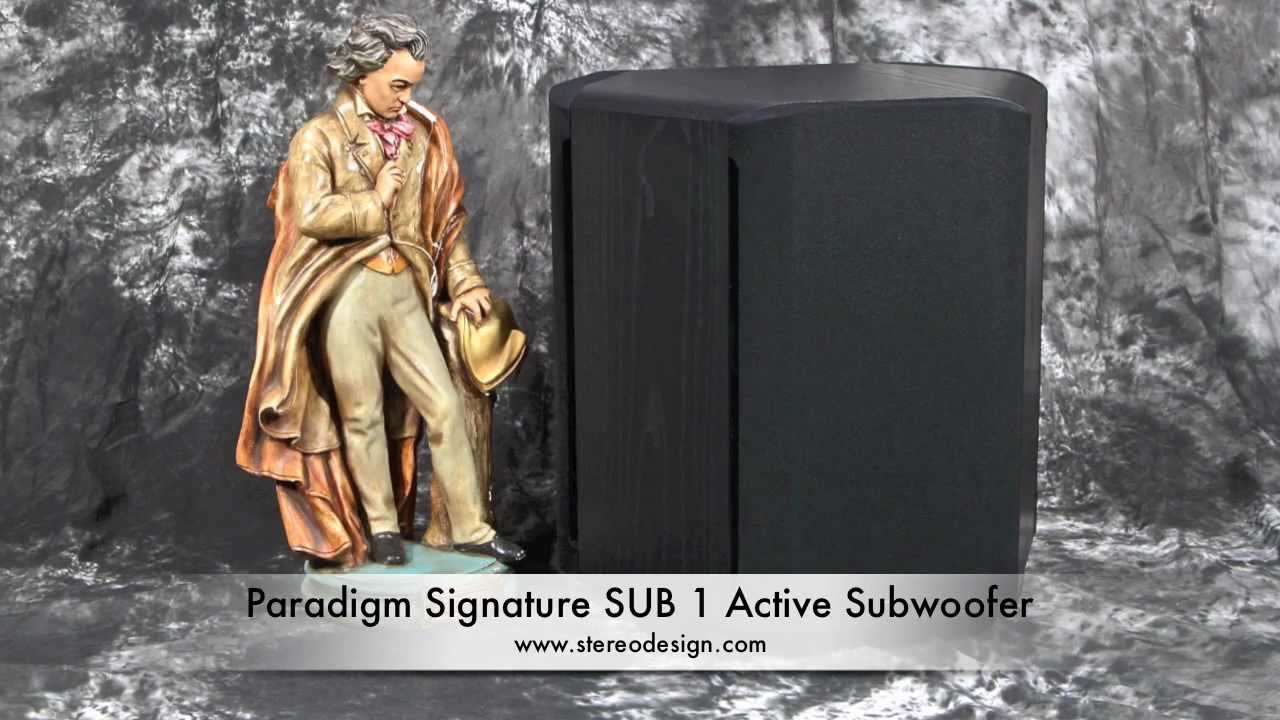 Stereo Design Paradigm Reference Signature SUB 1 Active Subwoofer in HD