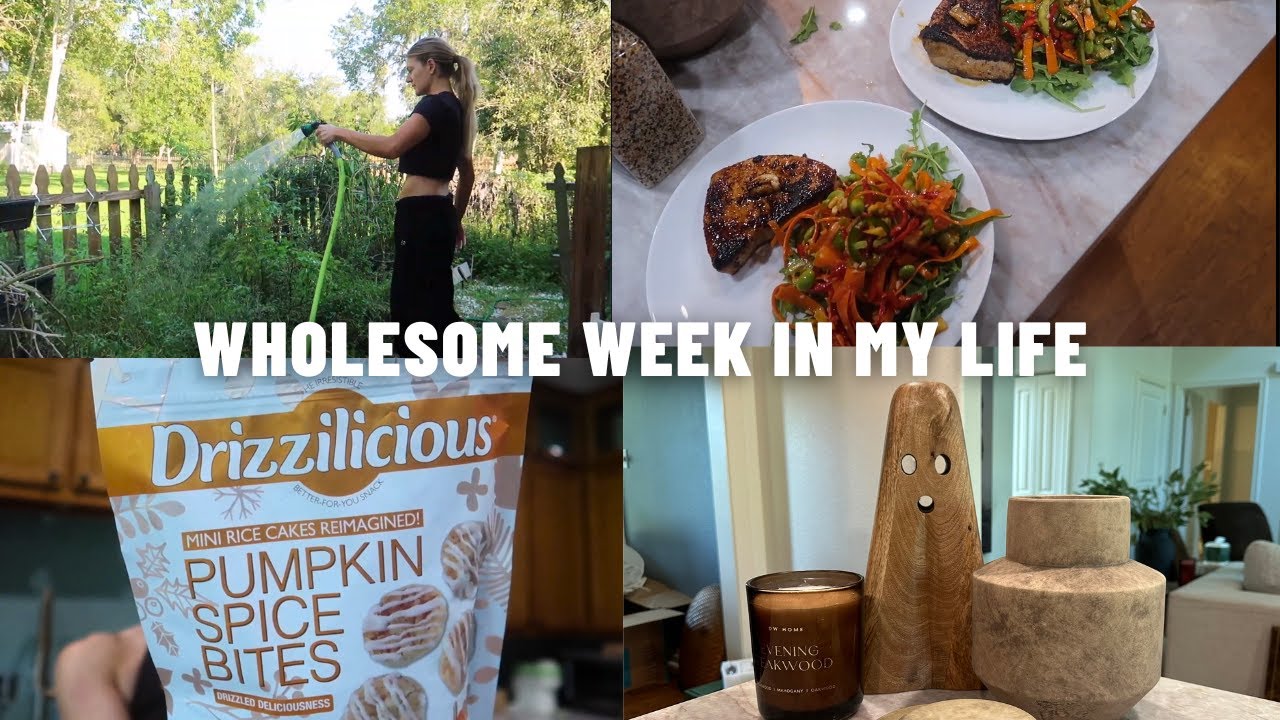 Fall decor haul, 2 healthy grocery hauls, cook dinner with us, my morning routine & home updates!