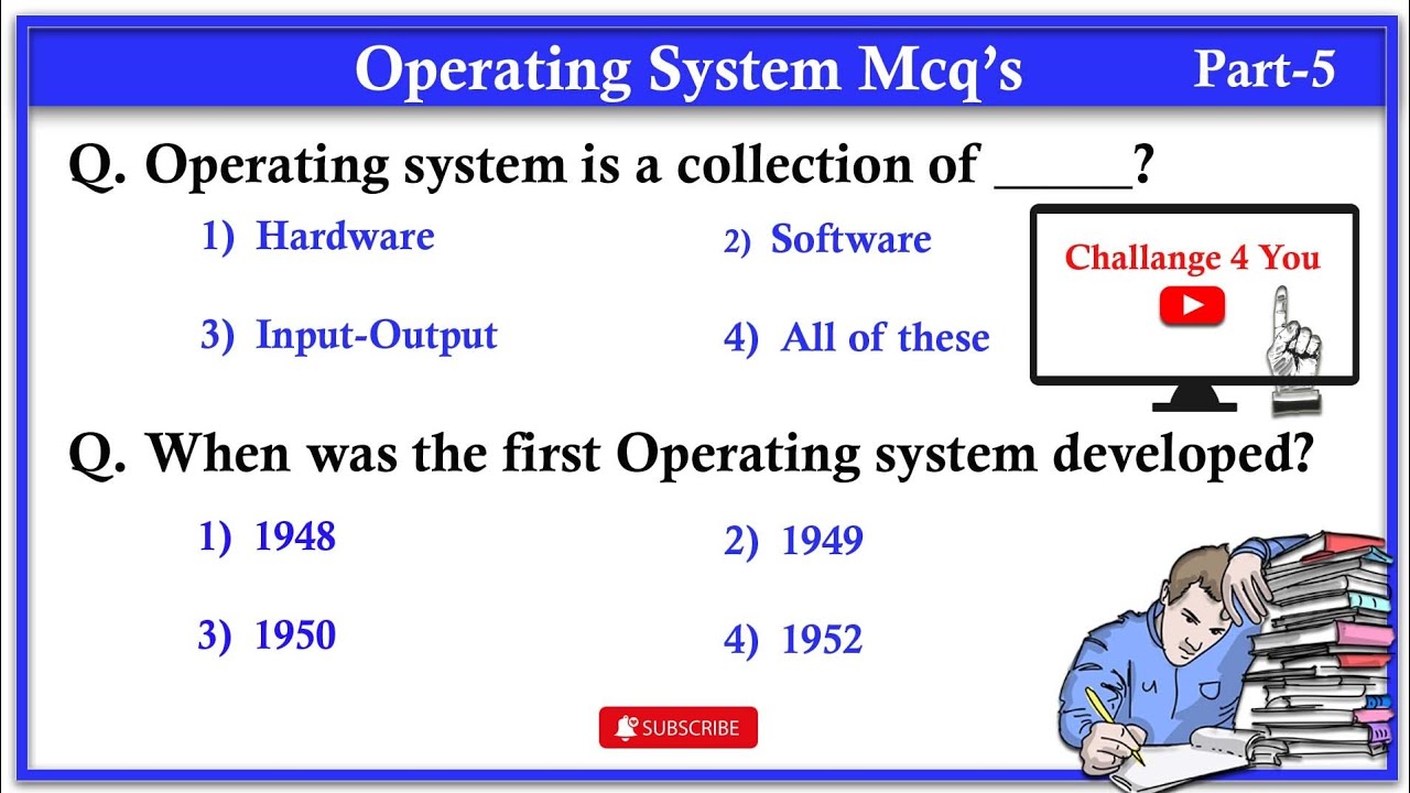 Top 100 Operation System MCQs Questions in detail | For all Competitive Exams