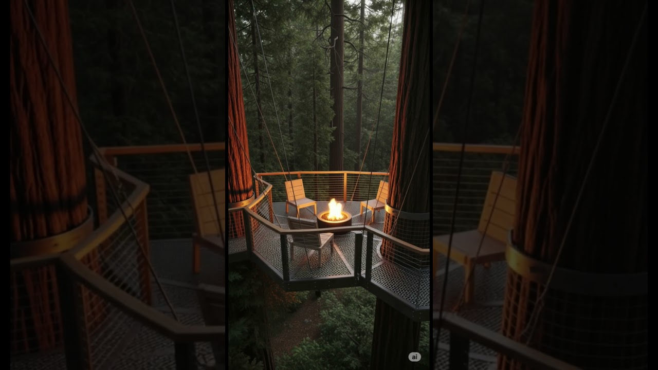 Would YOU Dare Live in this Glass Treehouse? (AI-Designed)