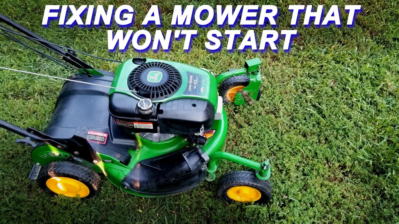 Ремонт газонокосилки John Deere, которая не заводится
