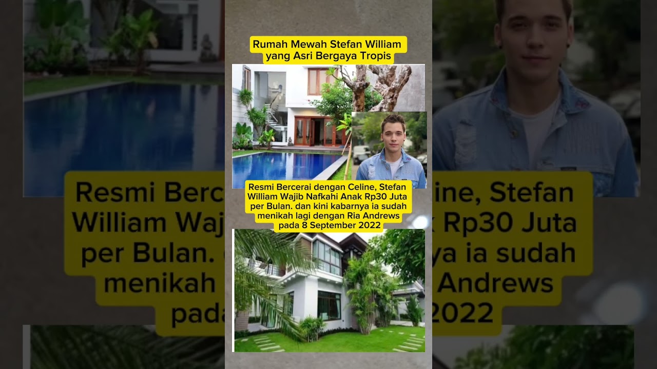 Rumah Mewah Stefan William yang Asri Bergaya Tropis 