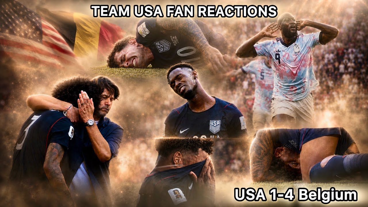 USA Fans INSANE MELTDOWN REACTIONS To 4-1 FIFA World Cup Loss vs Belgium💔😭