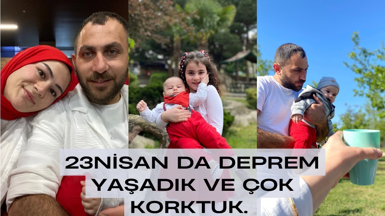 23 Nisan‘da deprem oldu ve çok korktuk.4 kişilik ilk piknik 🌸