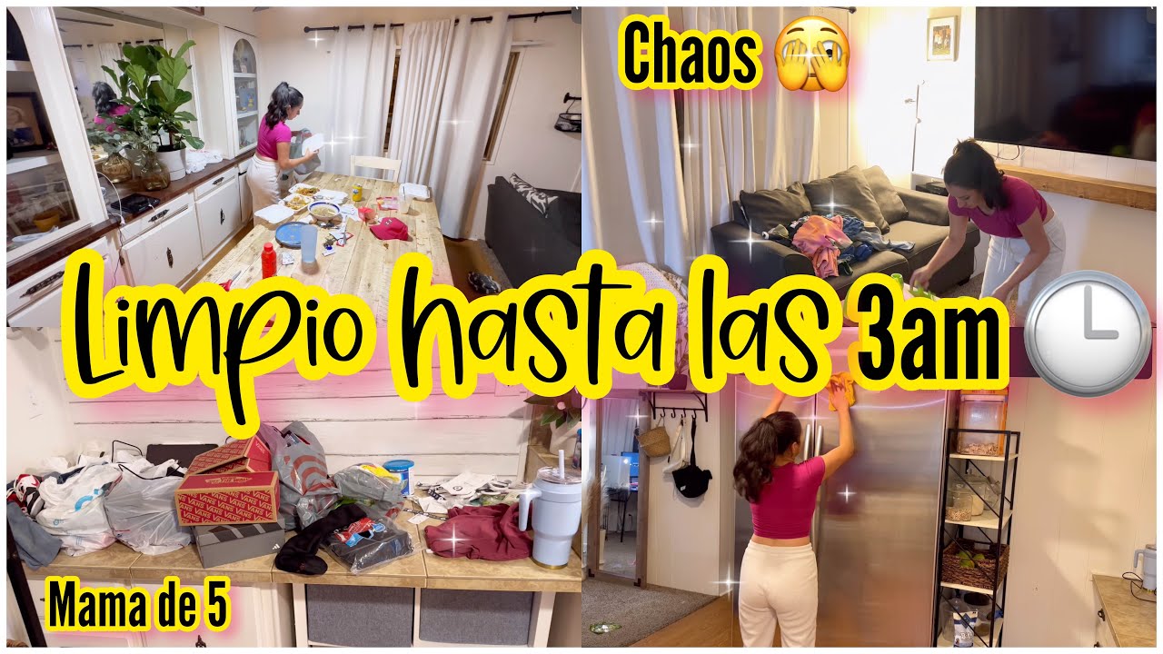 😱 Limpio hasta las 3am 😱 Todo el Tiradero en Casa 🏠 Haci Limpio  | DONDE HE ESTADO 🫣 Mama de 5