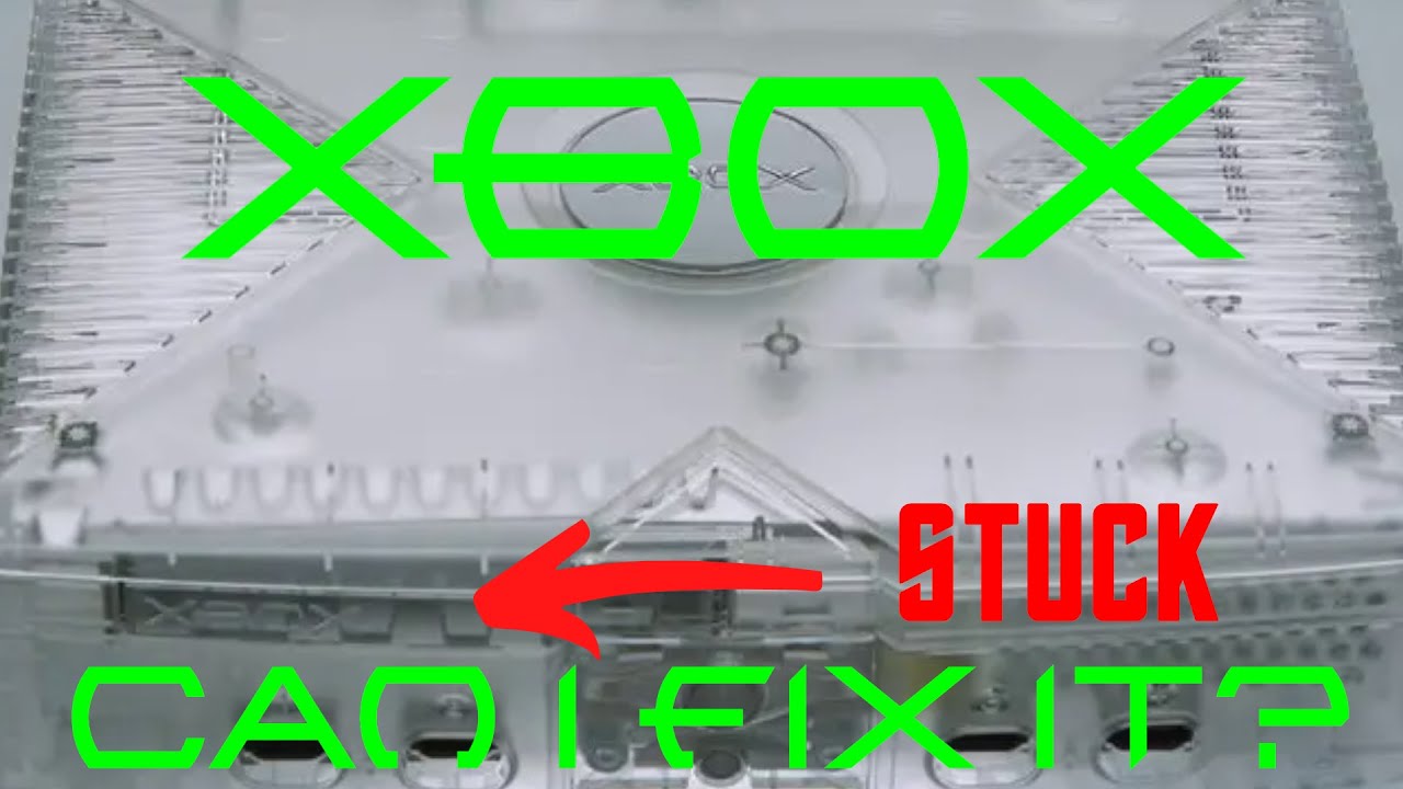Original XBOX Crystal Edition TRAY STUCK Can I fix it? #xbox #repair
