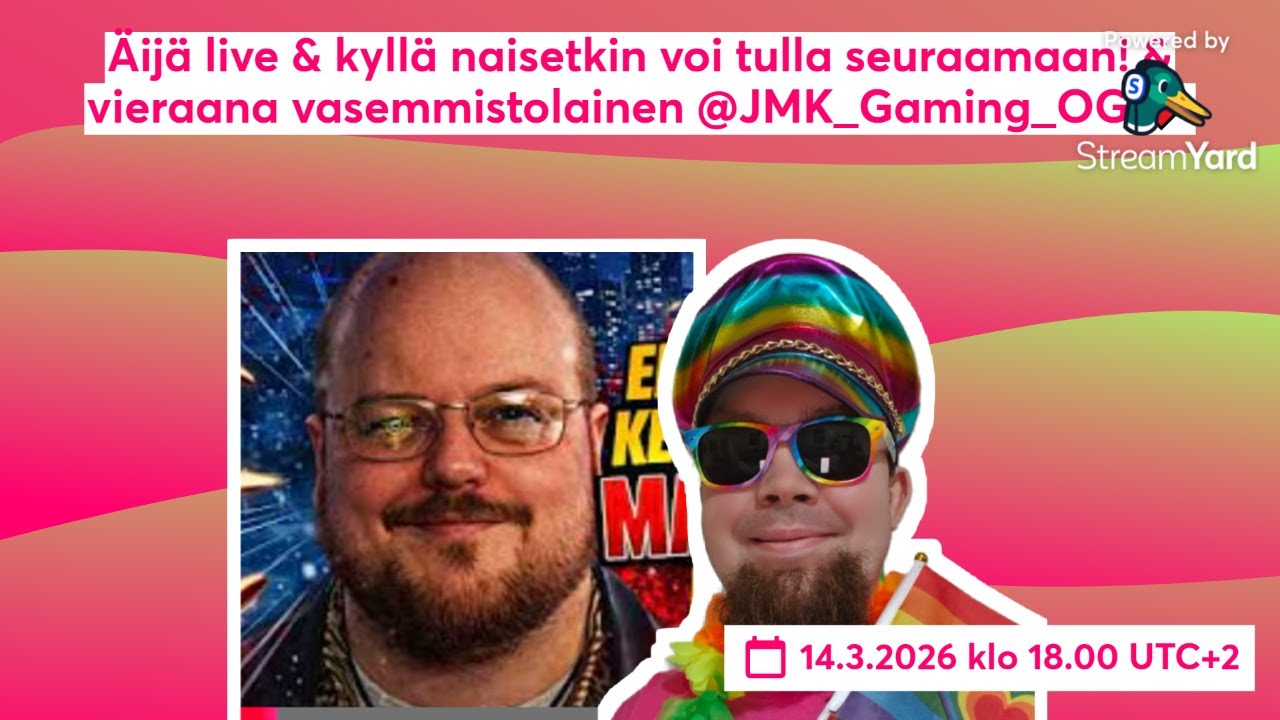 Äijä live &  vieraana vasemmistolainen @JMK_Gaming_OG  ❤️