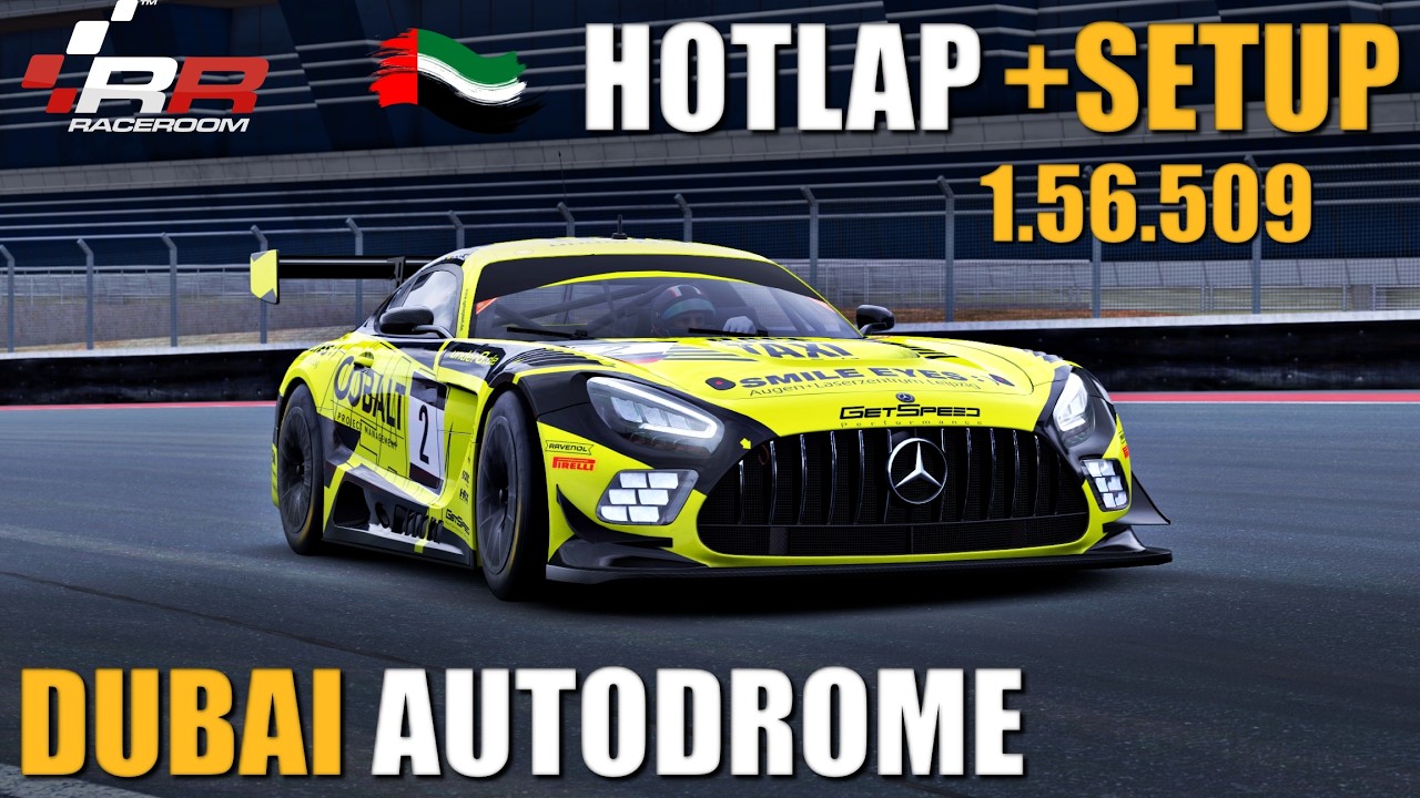 DUBAI Autodrome Hotlap Mercedes AMG GT3 +Setup | RaceRoom