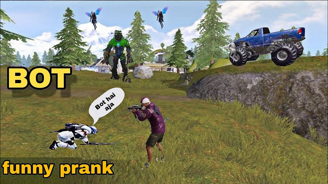 YE BOT HACKER HAI KYA 🤯🤣 FUNNY BOT PRANK | CRAZY GAMEPLAY 