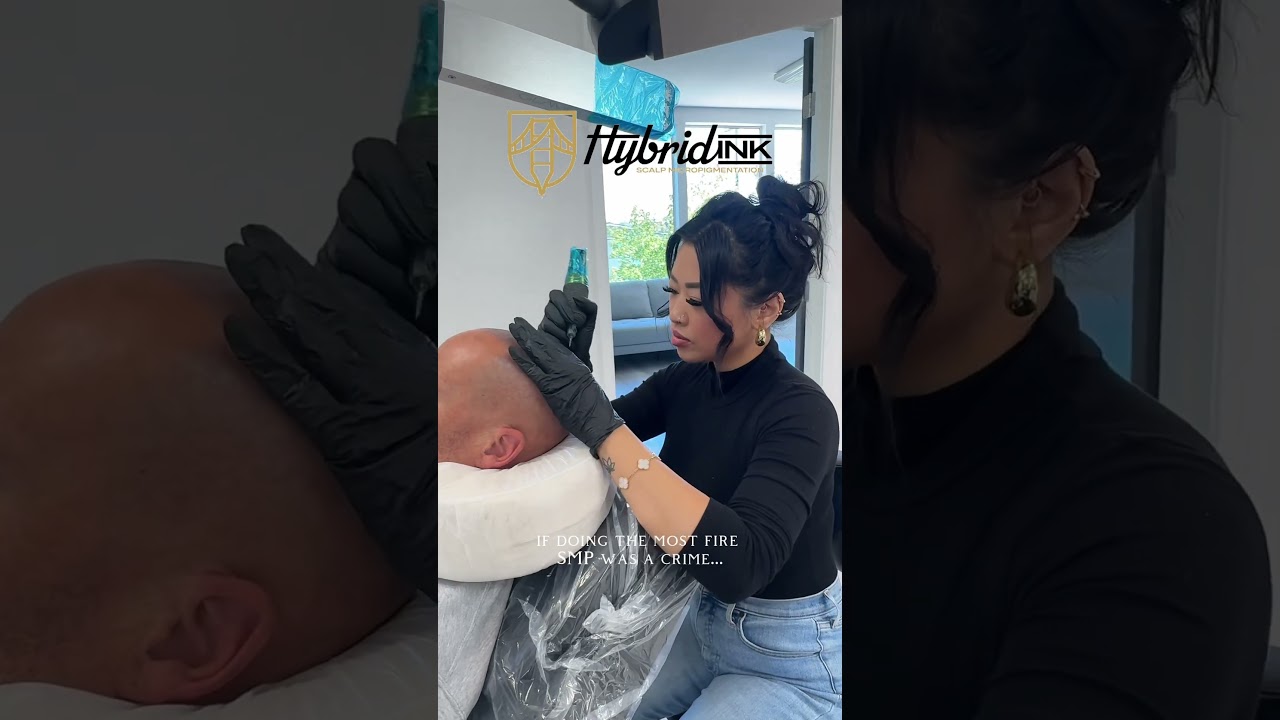 Hair tattoo at Hybrid Ink! Check us out on www.Hybridink.net #inktherapy #hairtattoo