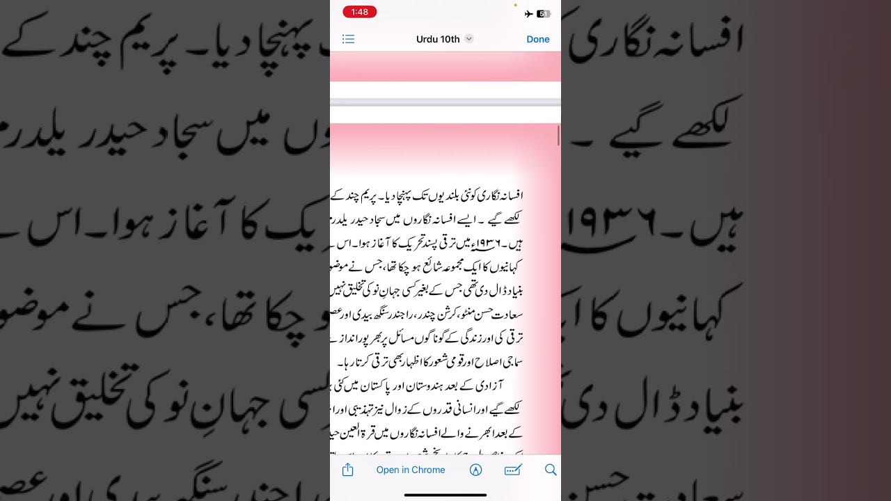 Class 10th Subject Urdu Topic Afsana Part 2