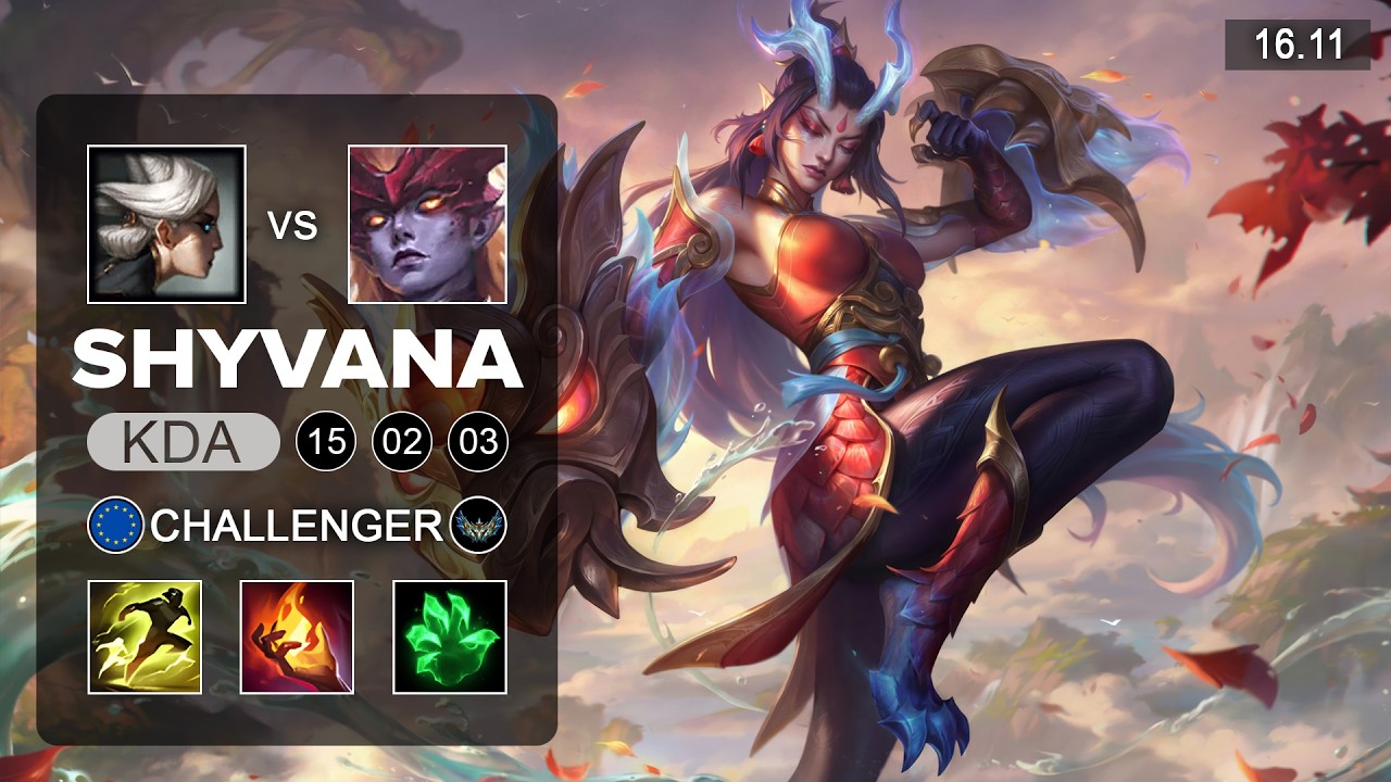 Shyvana vs Camille Top - EUW Challenger - Patch 16.11 Season 16