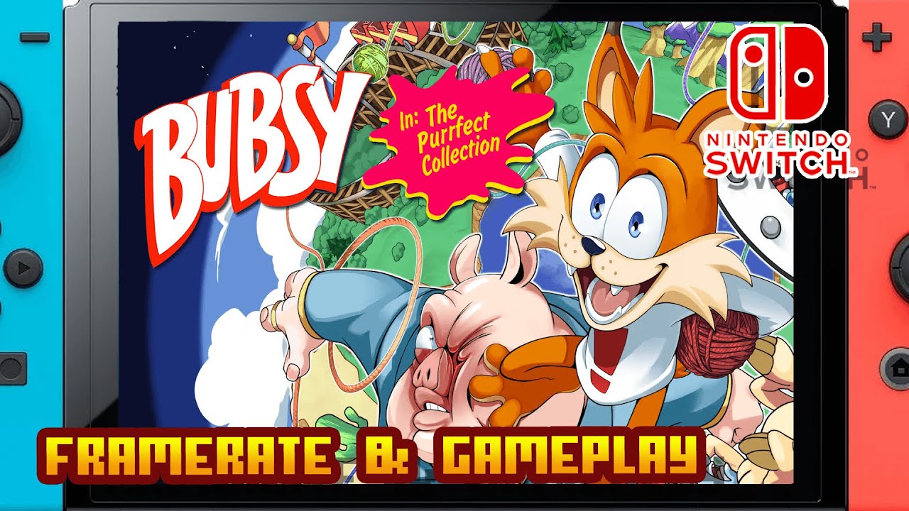 Bubsy in: The Purrfect Collection - (Nintendo Switch 1) - Framerate & Gameplay - 4K