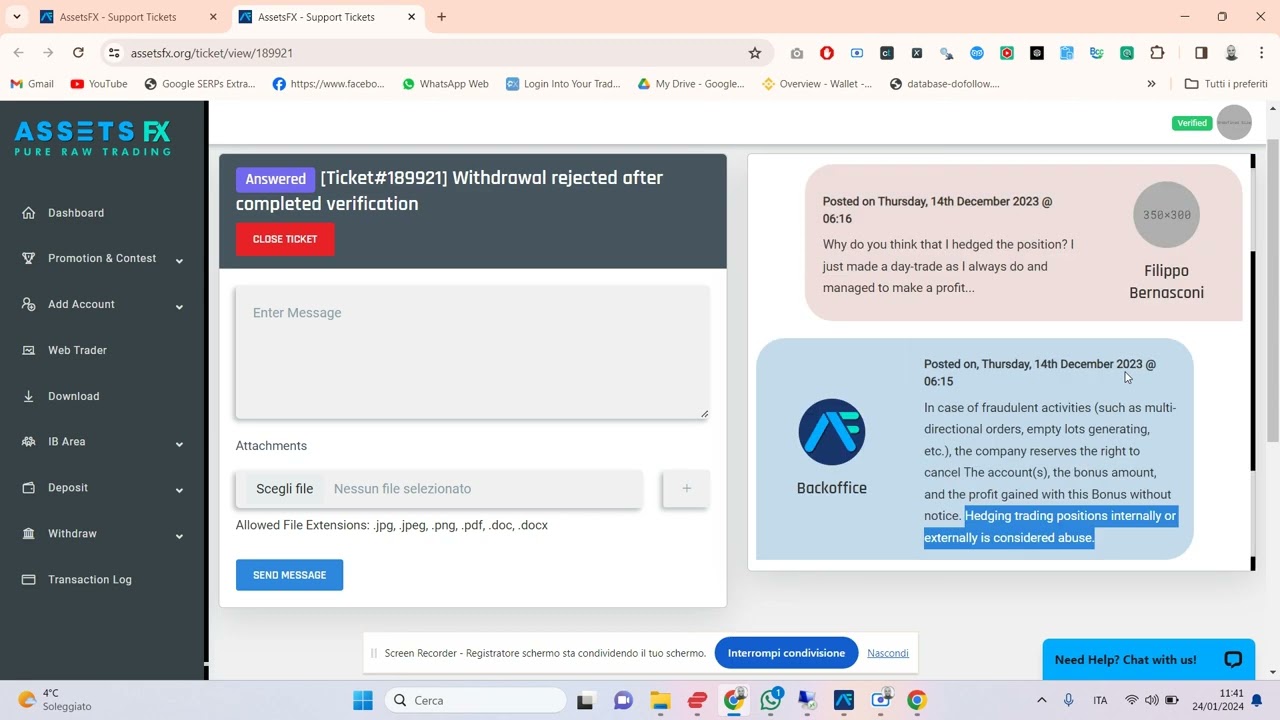 Scam Alert: AssetsFX.org Review - The Truth About Their 30% Forex Bonus