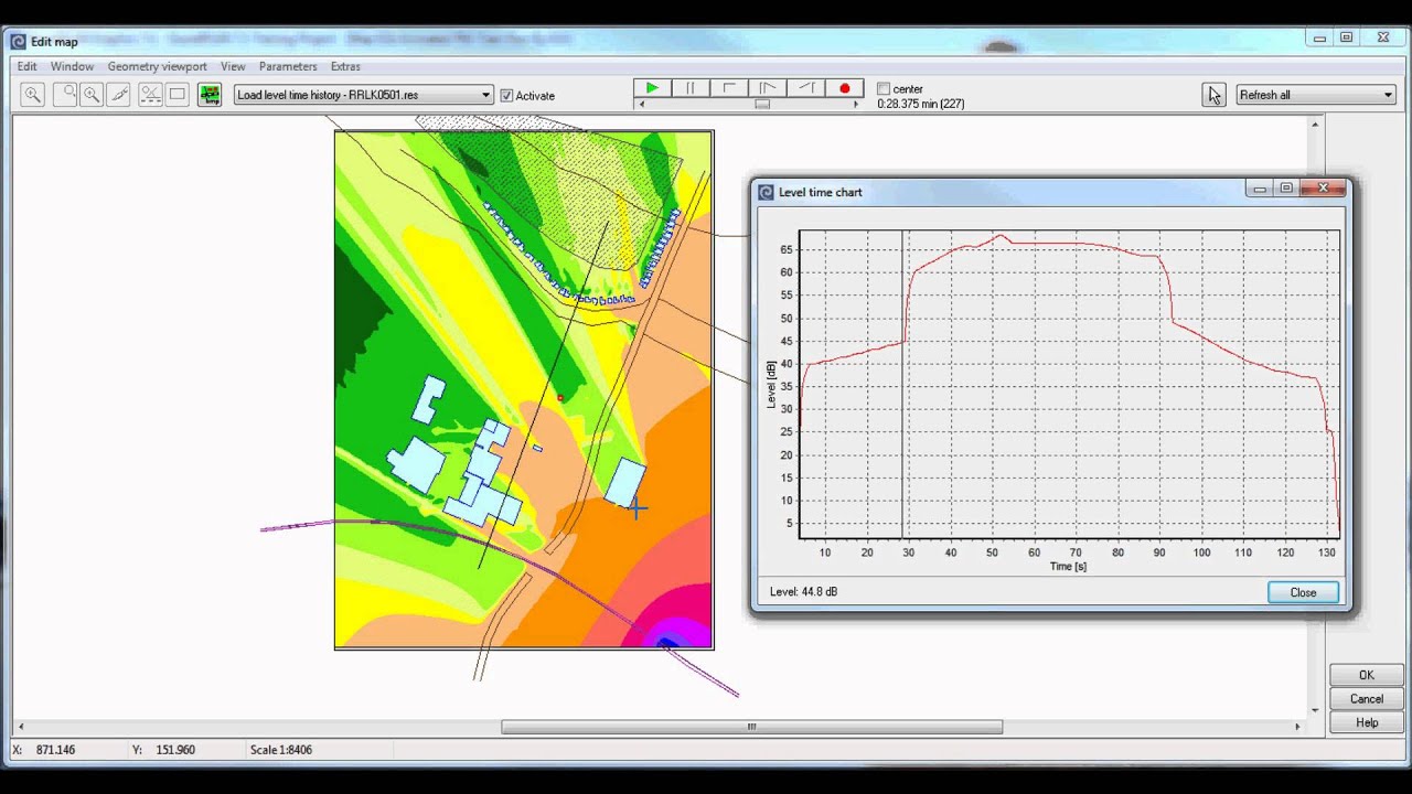 SoundPLAN Graphics create an Animated Noise Map