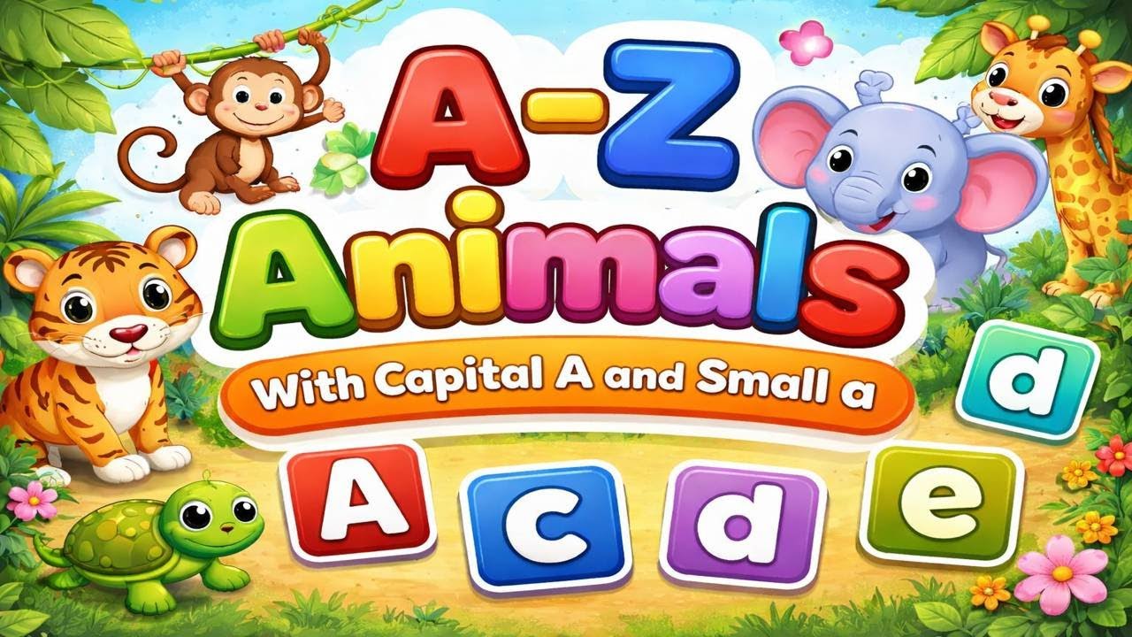 Alphabet A and a | Fun Learning for Kids | Cartoon Video
