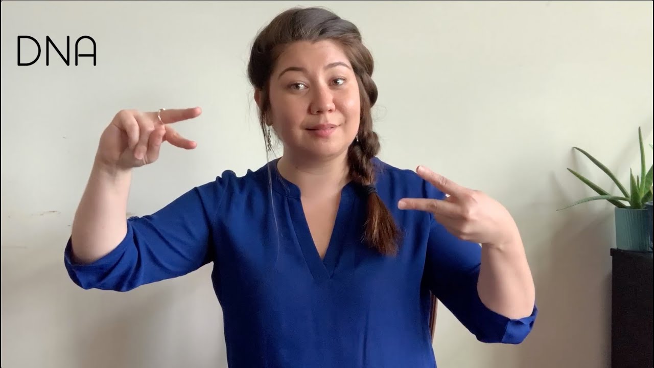 ASL Signs - DNA, mRNA, gene, codon, amino acid, protein, enzyme, transcription, translation, genome