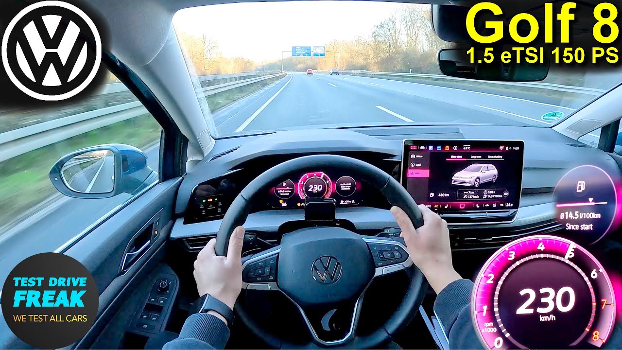 2025 VW Golf 8 Variant 1.5 eTSI (150 PS) TOPSPEED POV 🚗 Autobahn Drive | No Speed Limit