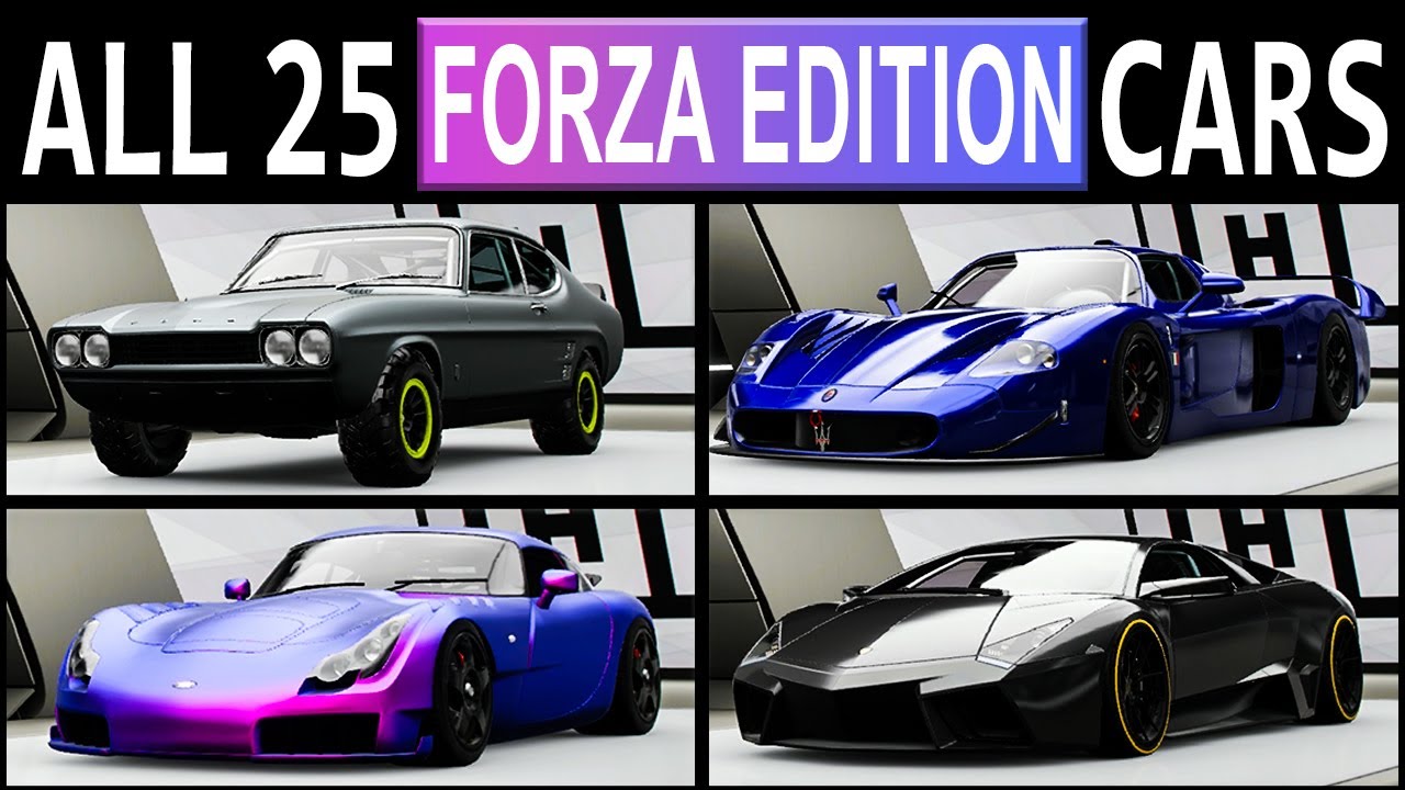 25 FORZA EDITION CARS YOU NEED TO DRIVE IN FORZA HORIZON 4