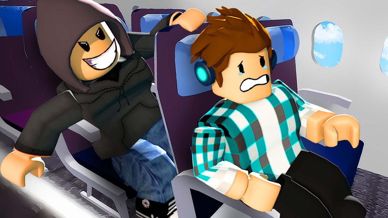 Roblox - TEM UM MALUCO DENTRO DO AVIÃO !!