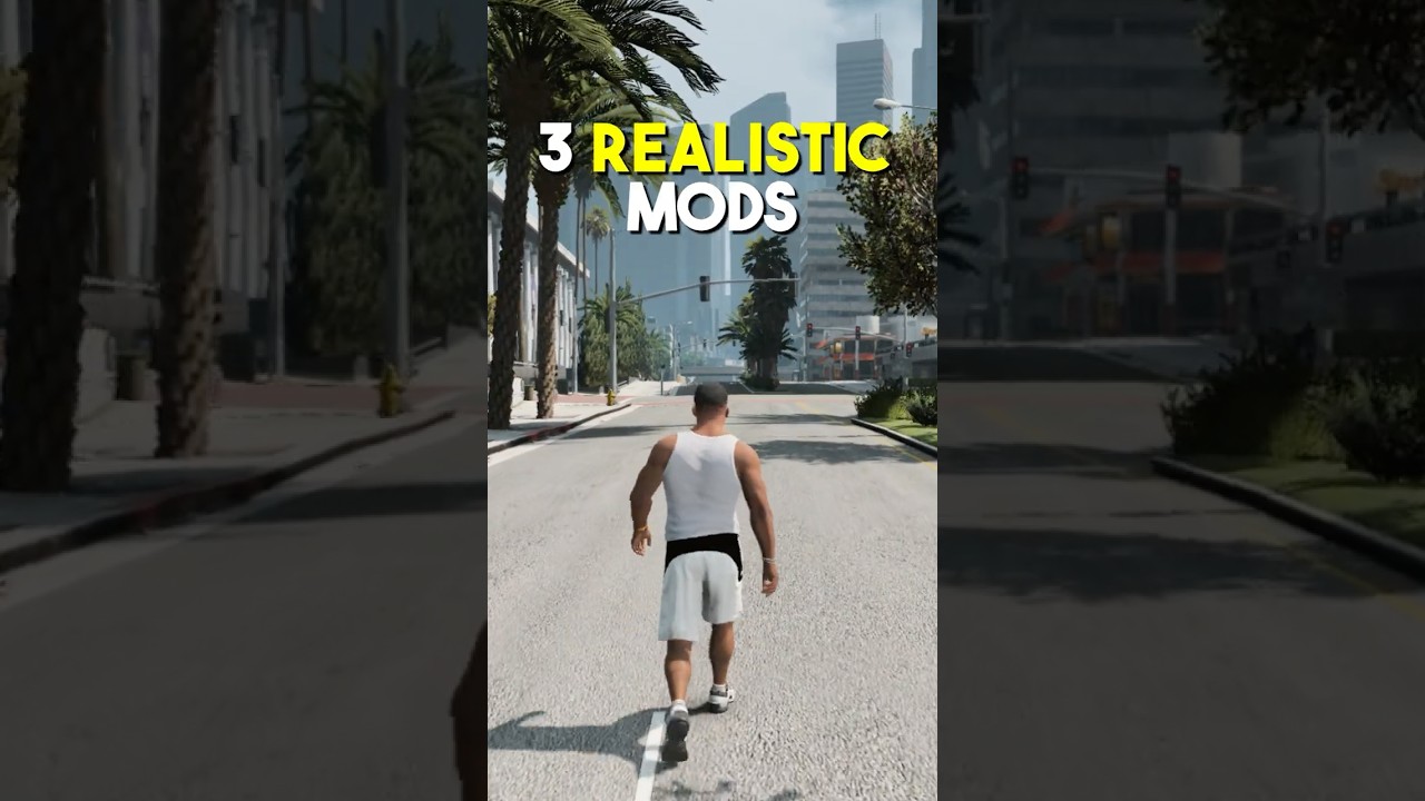 Top 3 Realistic GTA 5 Mods 🔥 #gta5mods #gta5 #gta5shorts