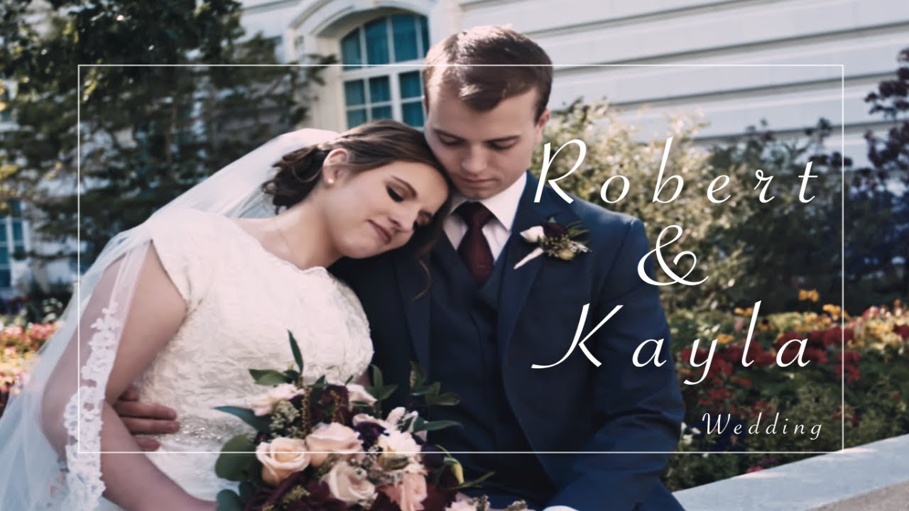 Salt Lake Temple Wedding | LDS Wedding 4K | Kayla & Robert