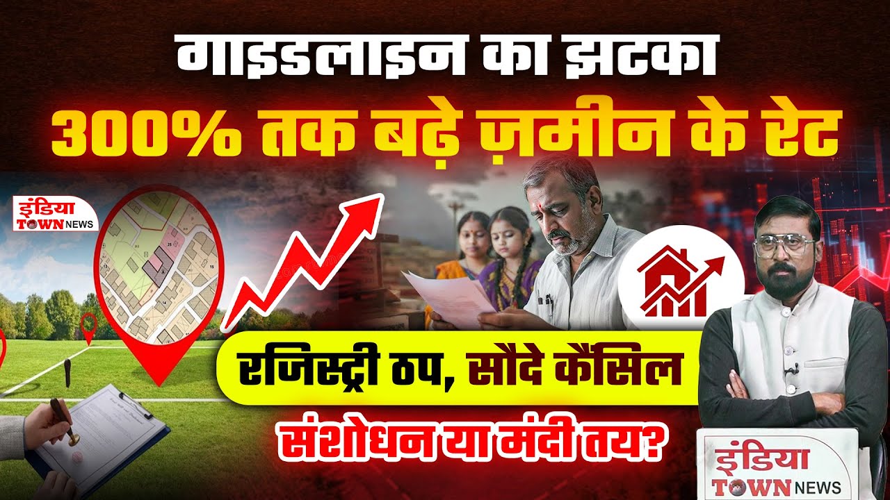 नई गाइडलाइन से हिला ज़मीन कारोबार, राजनांदगांव से रायपुर तक सौदे टूटे