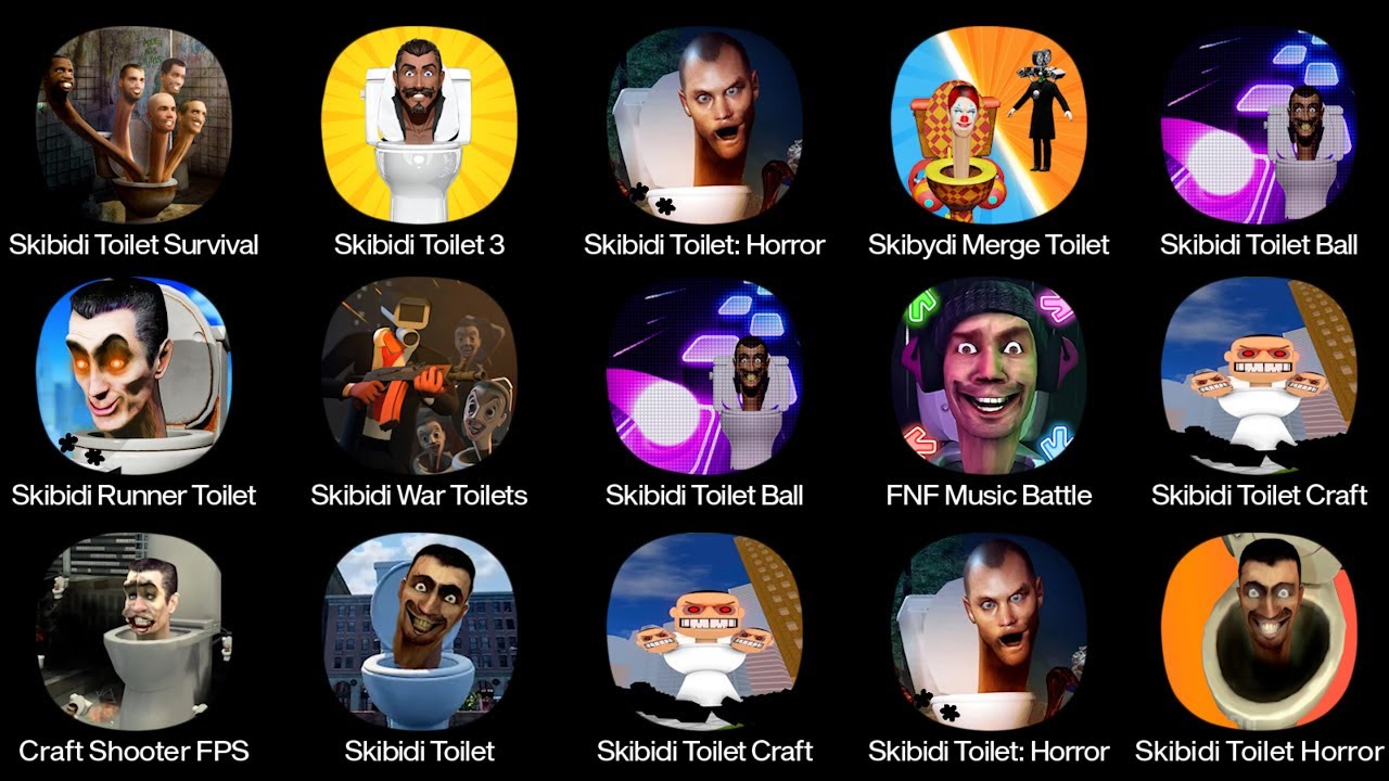 Skibidi Toilet Survival,Toilet Monster Survival,Skibidi Toilet 3,Skibidi Toilet Craft,Craft Shooter