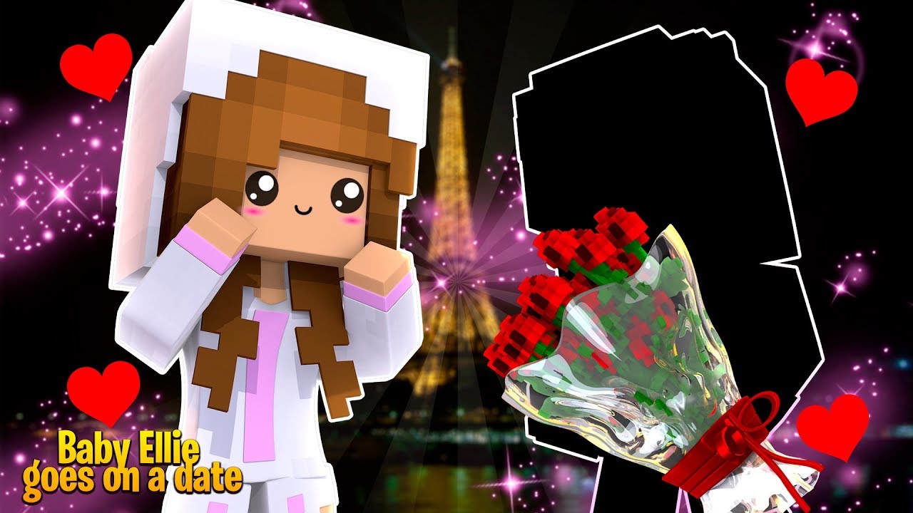 BABY ELLIE'S FIRST KISS !! | Minecraft w/ Little Kelly