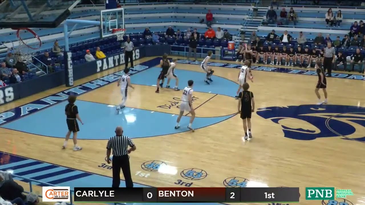 Pinckneyville Tourney:  Benton Rangers vs Carlyle Indians (Quarterfinal) 12/28/23