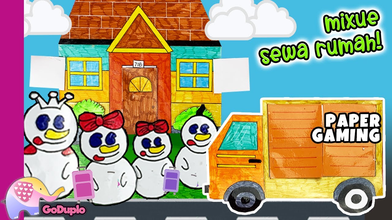 Paper House MIXUE Sewa Rumah ! Bantu MIXUE Menata Barang Pindahan - Goduplo TV