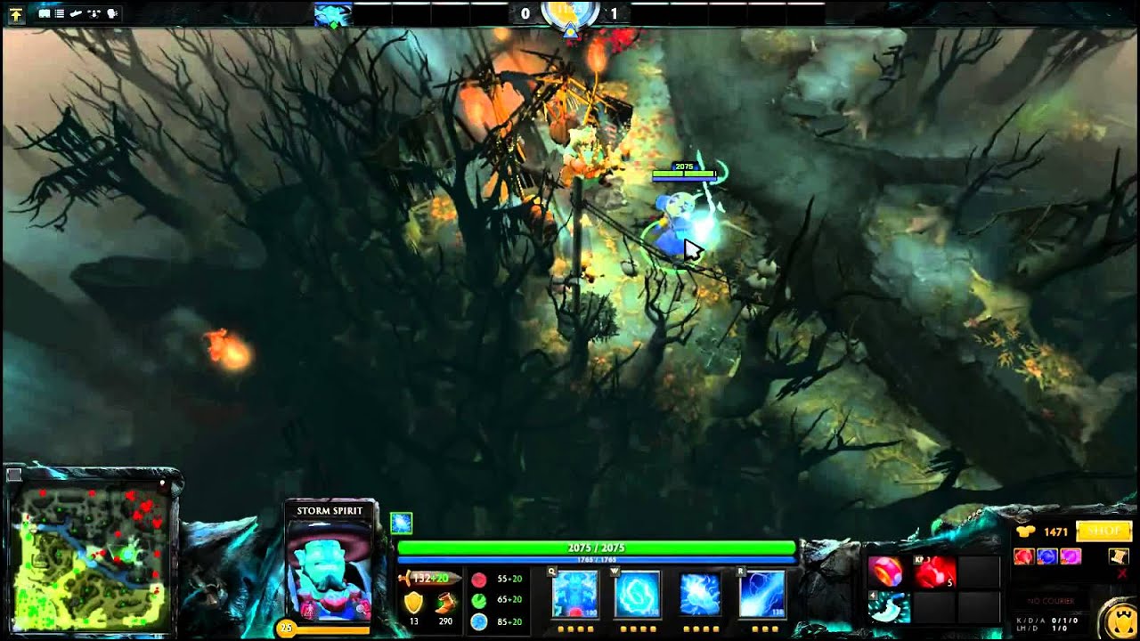 Dota Tip #2: Check Roshan Pit Safely with Storm Spirit  (6.81b) (Partly Reworked)