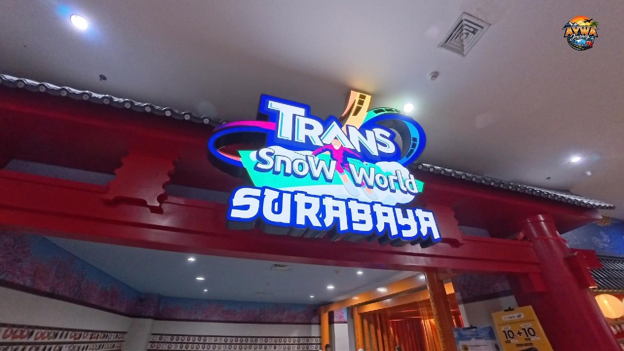 MAIN SALJU DI TENGAH KOTA SURABAYA, kok bisa..! TRANS SNOW WORLD
