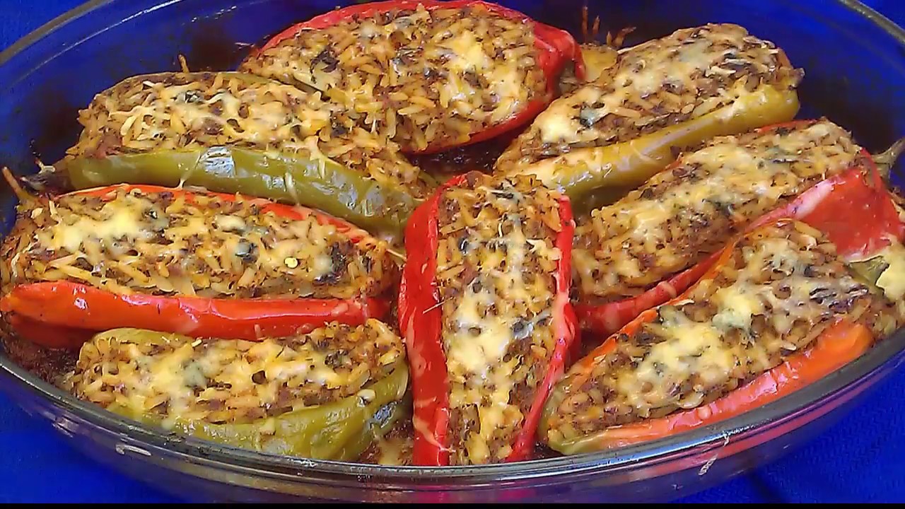 ستعشقون الفلفل بالروز والكفتة في الفرن بعد معرفتكم هده الطريقة تهنيك من الغداء اوالعشاء