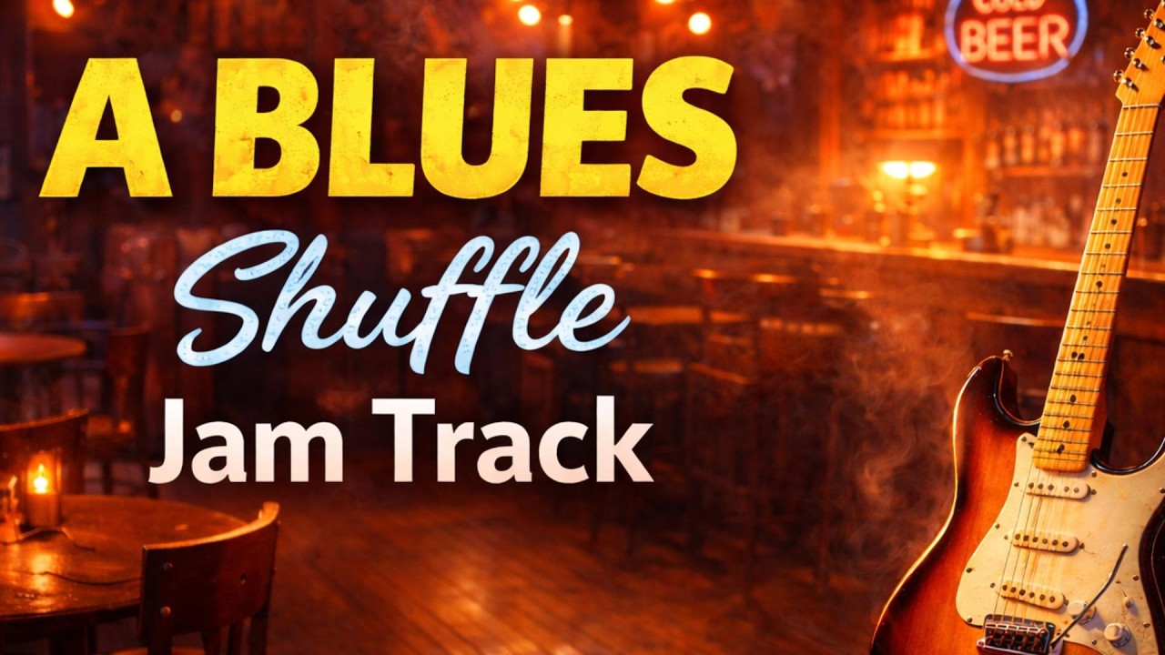 Blues Shuffle Backing Track in A | 12 Bar Blues | Backing Track For Guitar