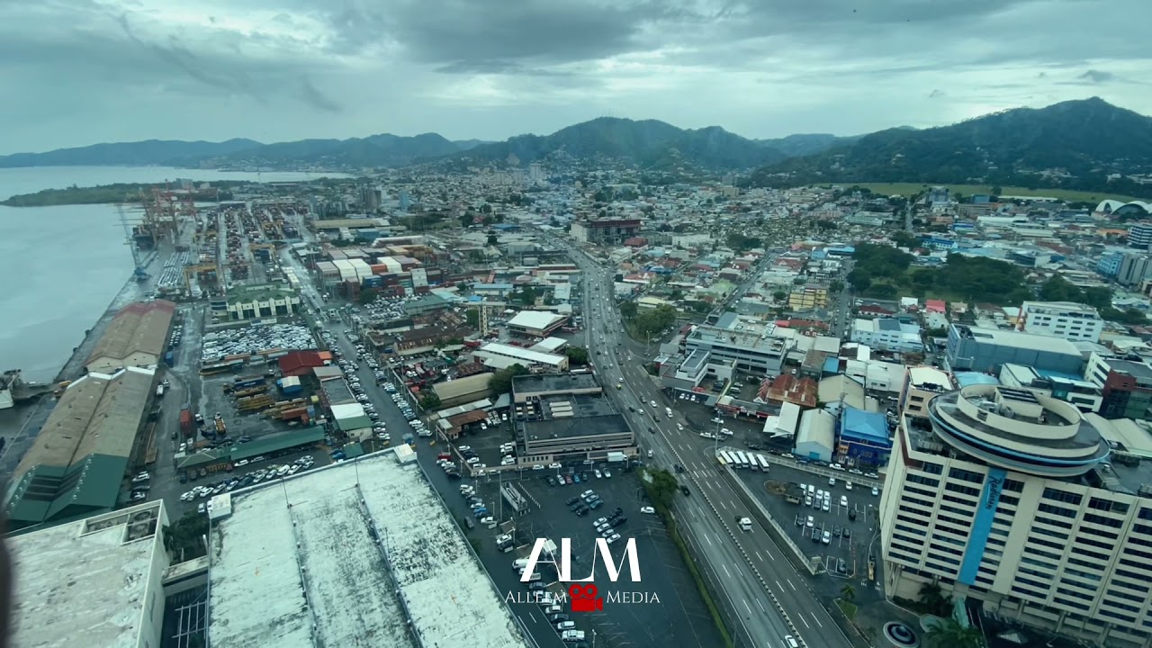 Aerial of Port of Spain
