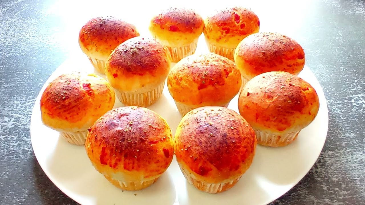 PIZZA MUFFIN - SOFFICI, FILANTI E GOLOSSISSIMI - FACILI DA FARE, SENZA IMPASTARE