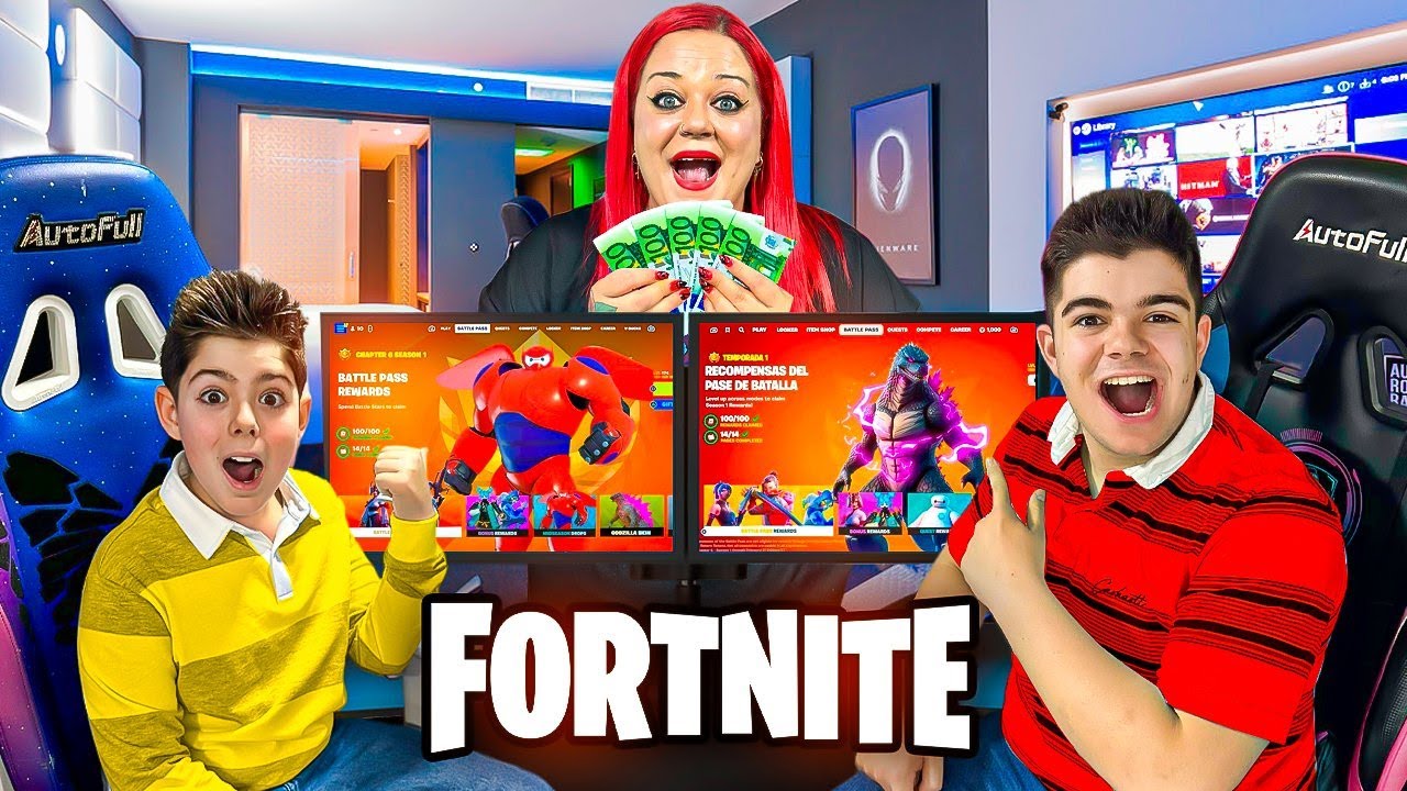 MI MADRE nos REGALA el NUEVO PASE de BATALLA de FORTNITE! Cap&iacute;tulo 6 TEMPORADA 1
