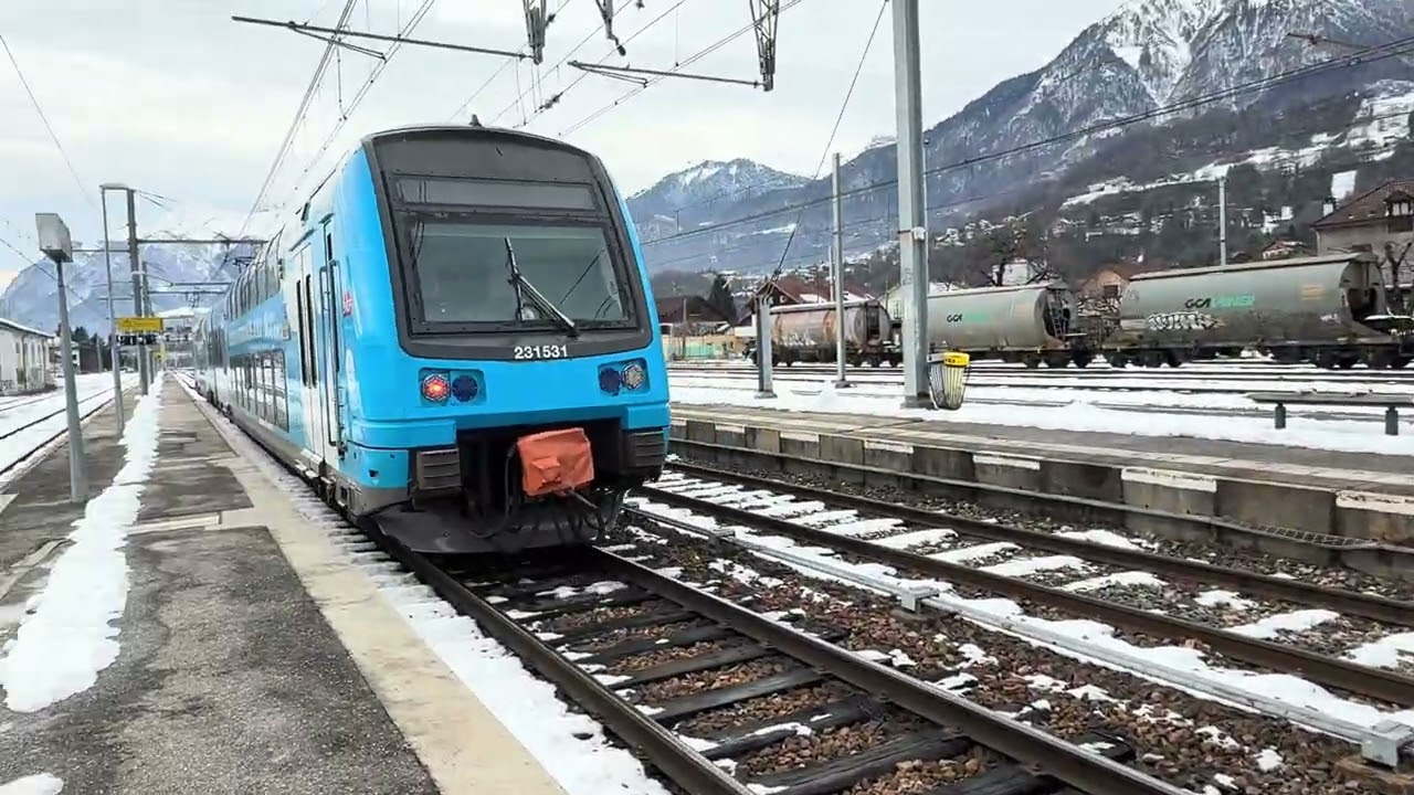 Le TER 883117 va partir de la gare 🚉 d’Albertville ce 12 janvier à 14h45 arrivant d’Aix-les Bains…..
