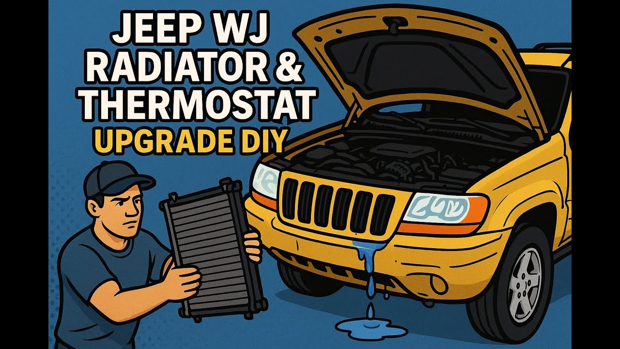 Jeep WJ Radiator & Thermostat Upgrade DIY | Grand Cherokee 4.7L Sprung A Leak!