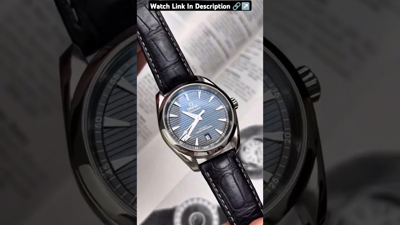 Omega Seammaster Aqua Terra Leather Luxury Men's Watch #luxurywatchesformen #elegantwatches #omega