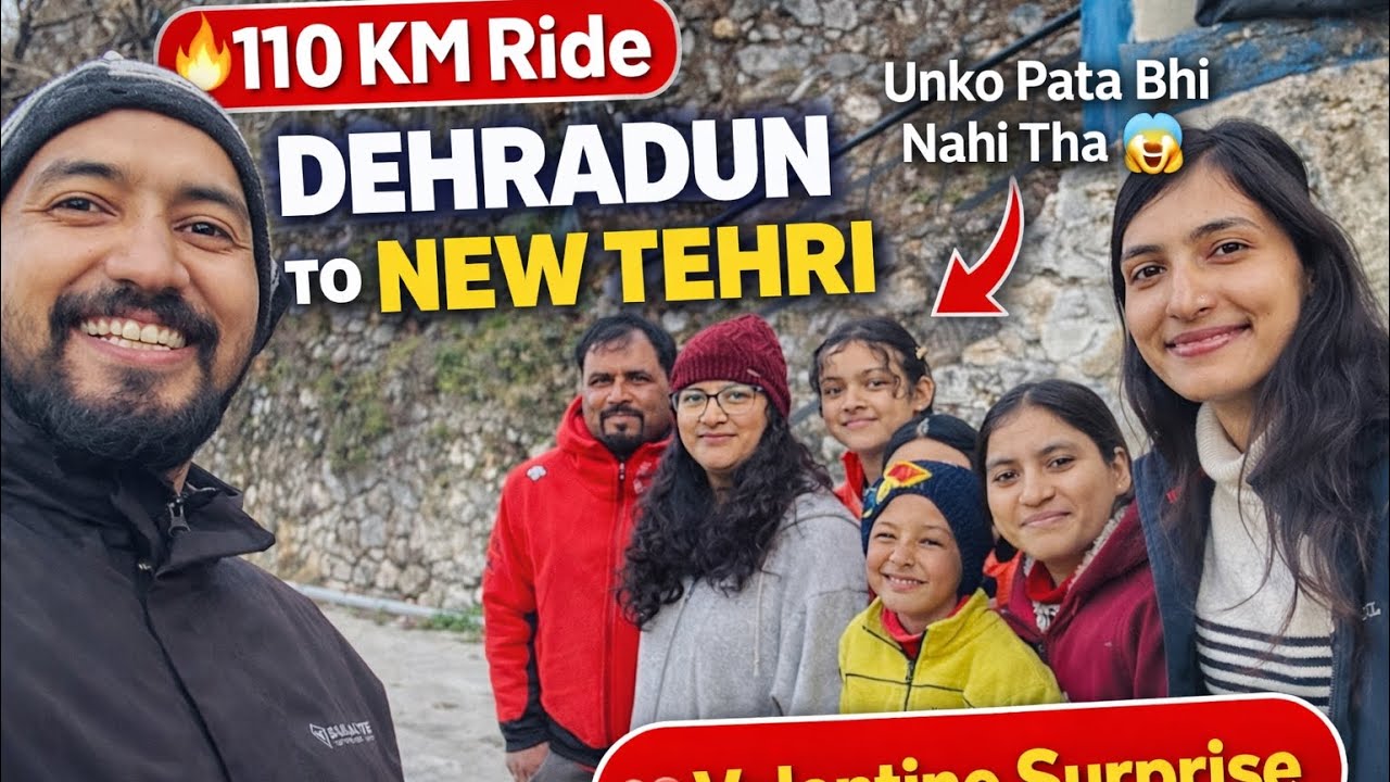 Valentine Special Ride ❤️ Dehradun to New Tehri by Scooty | Surprise Visit to Family |Vlog