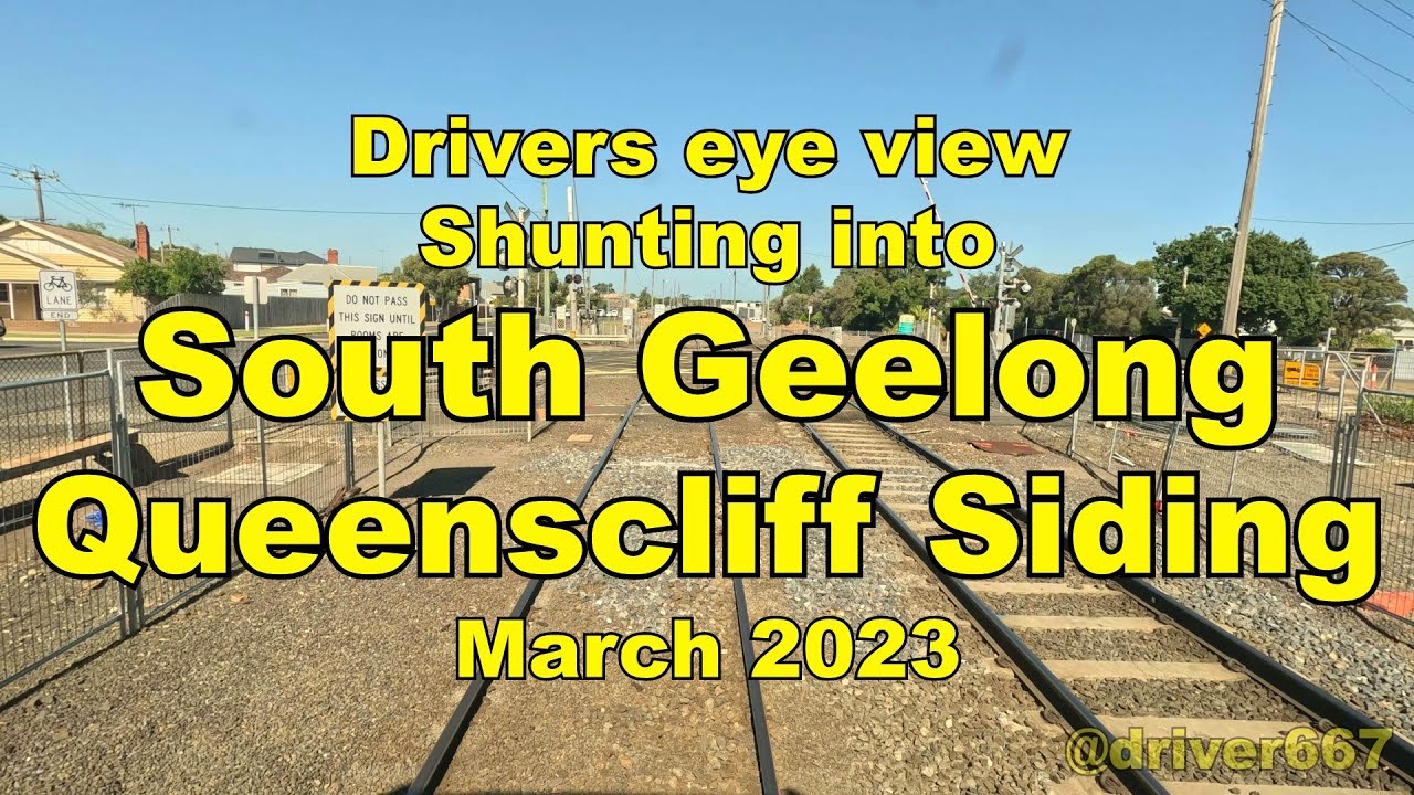 Drivers eye view, Shunting into South Geelong Queenscliffe Siding