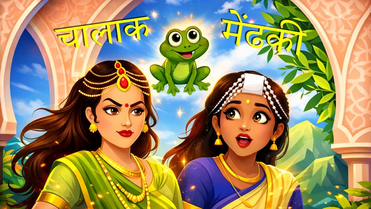 चालाक मेंढकी और बूढ़ी औरत | एक चाल जिसने किस्मत बदल दी 🐸💰Hindi Moral Story | Cartoon Story