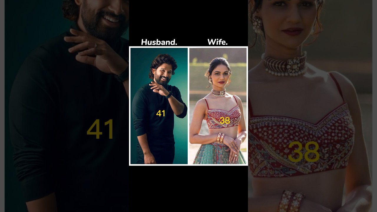 South Indian actors wife and his age Difference #shorts#south#video#trending#