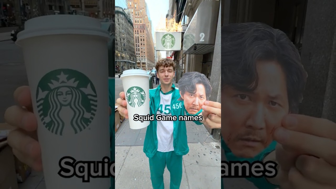 Can Starbucks Spell Squid Game Names?