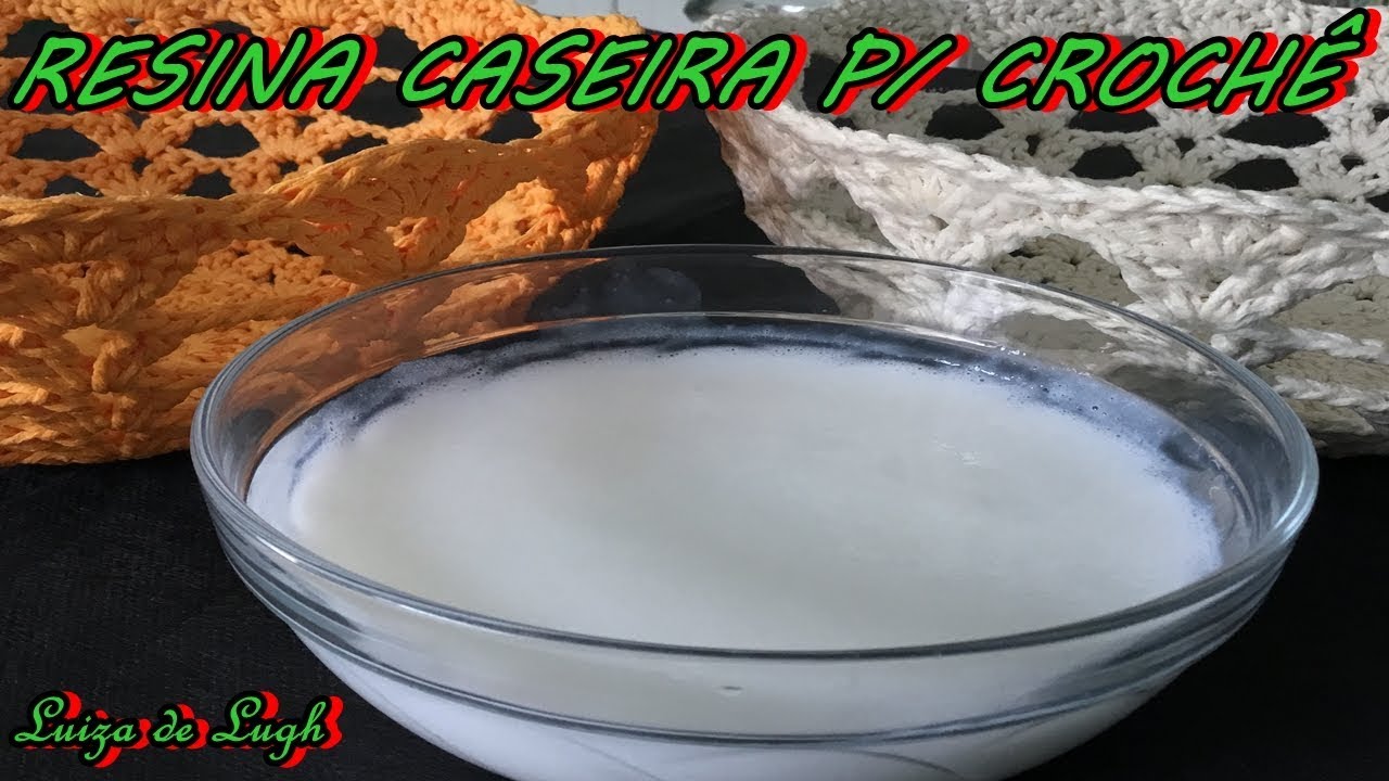 RESINA CASEIRA PARA ENDURECER CROCHÊ #LUIZADELUGH
